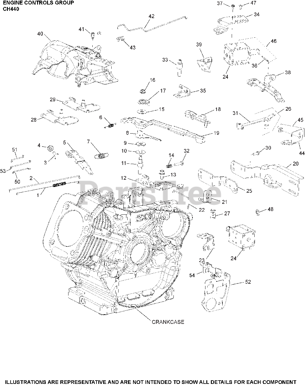 Kohler CH440-3180 - Kohler Command PRO Engine, Basic Version, 14hp, 10 ...