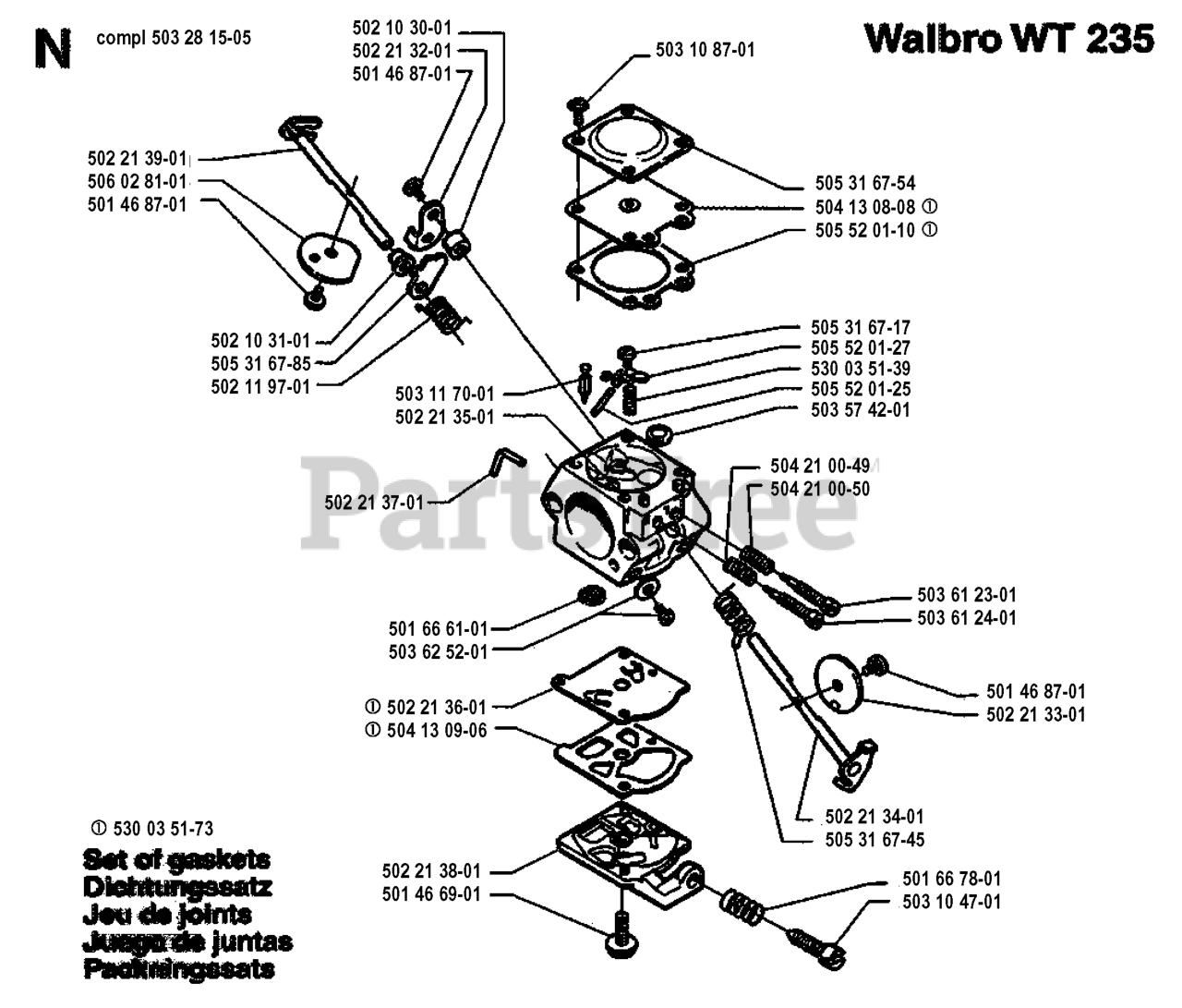 Husqvarna 225 R Husqvarna String Trimmer Sn 19942300001 19962200000 Carburetor Details 8296