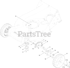 Toro Consumer Repair Part 121-1428 - Front Pivot Updates Kit 