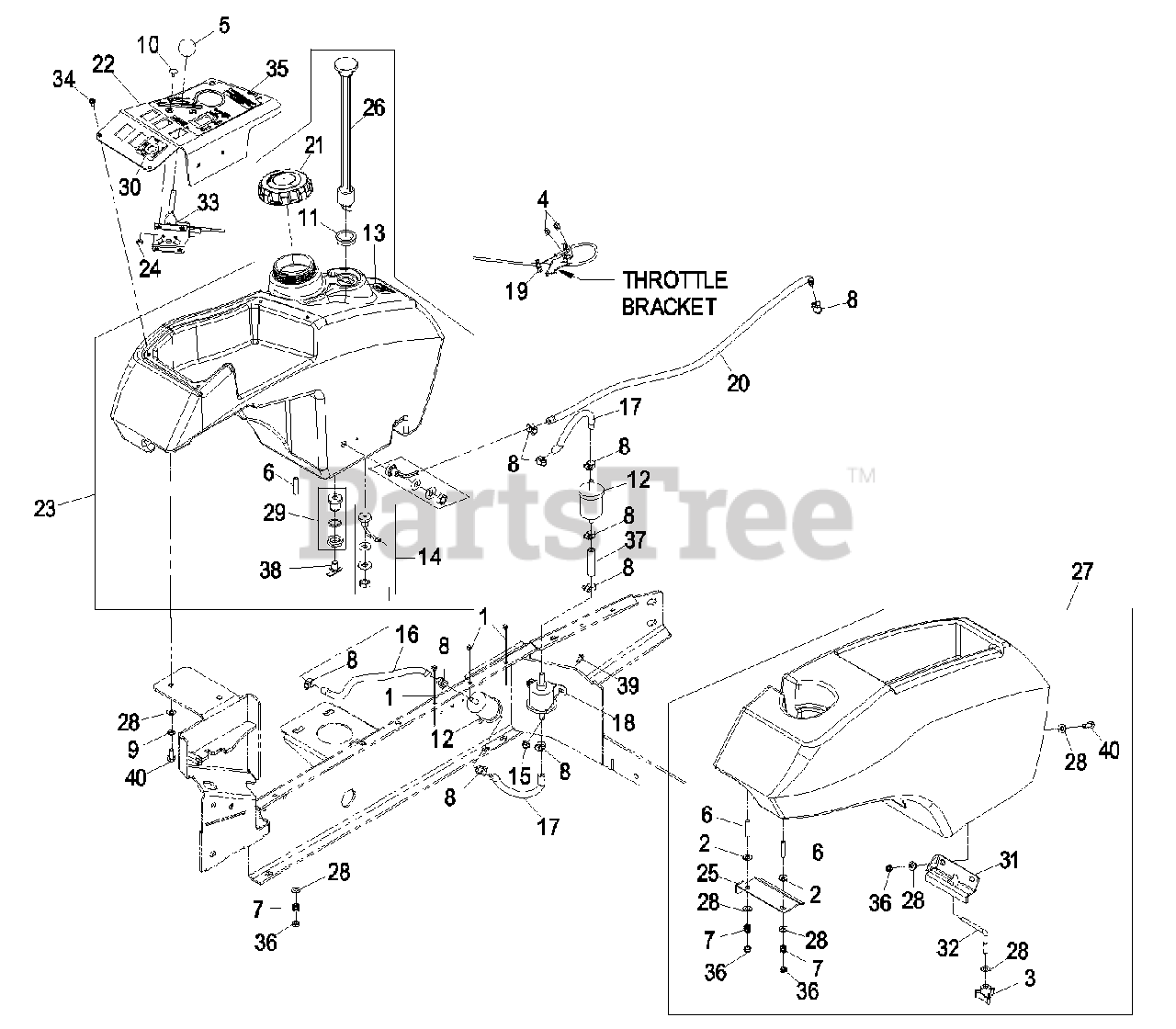 Exmark FR25KD - Exmark Front Runner Front Mount Mower, 25HP Kubota ...