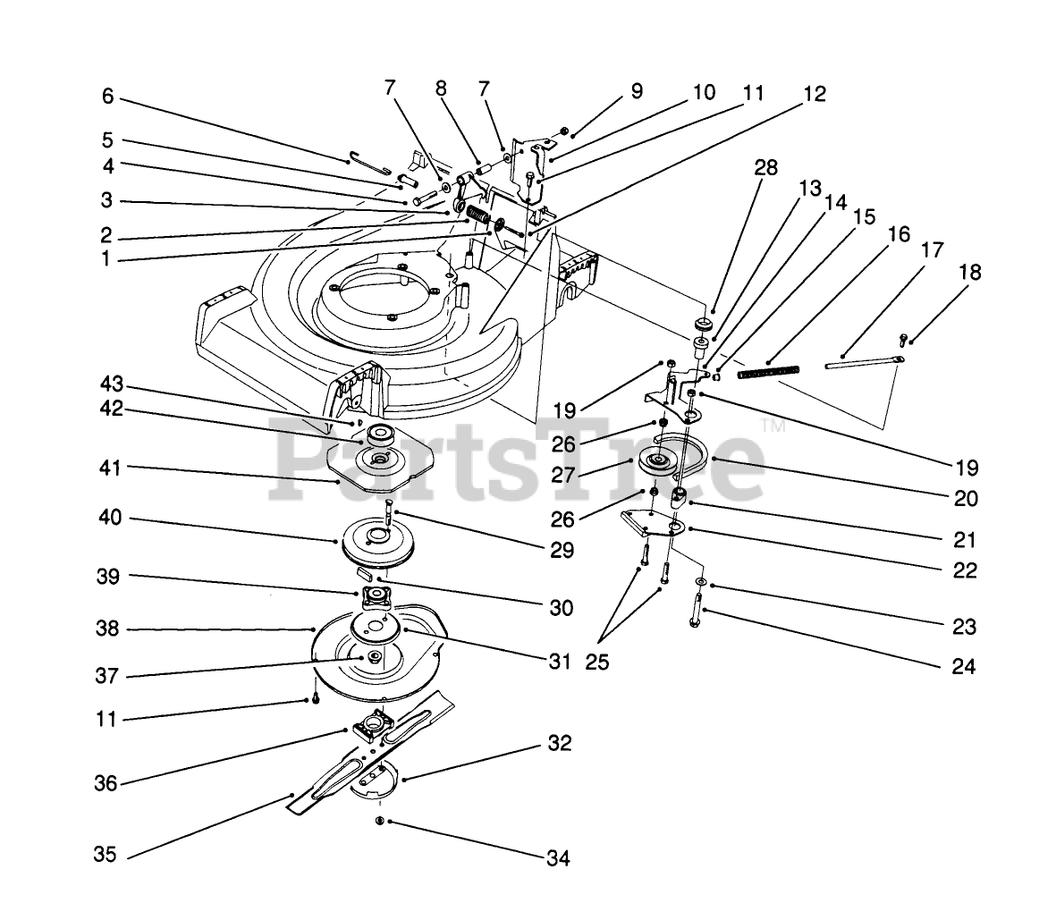 Toro 26623 - Toro Walk-Behind Mower (SN: 010000001 - 019999999) (1991 ...