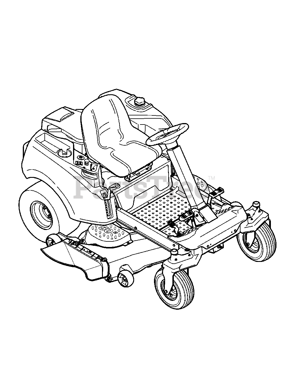 Cub Cadet RZTS50 (17WF2BDP010) Cub Cadet 50" RZT ZeroTurn Mower