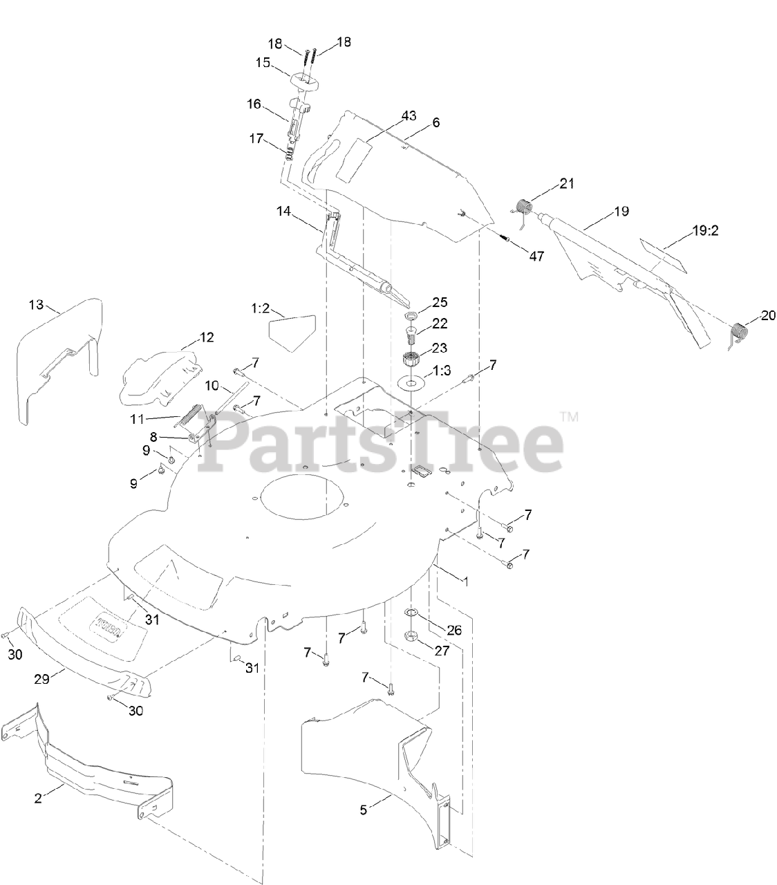 Toro 20340 deals parts