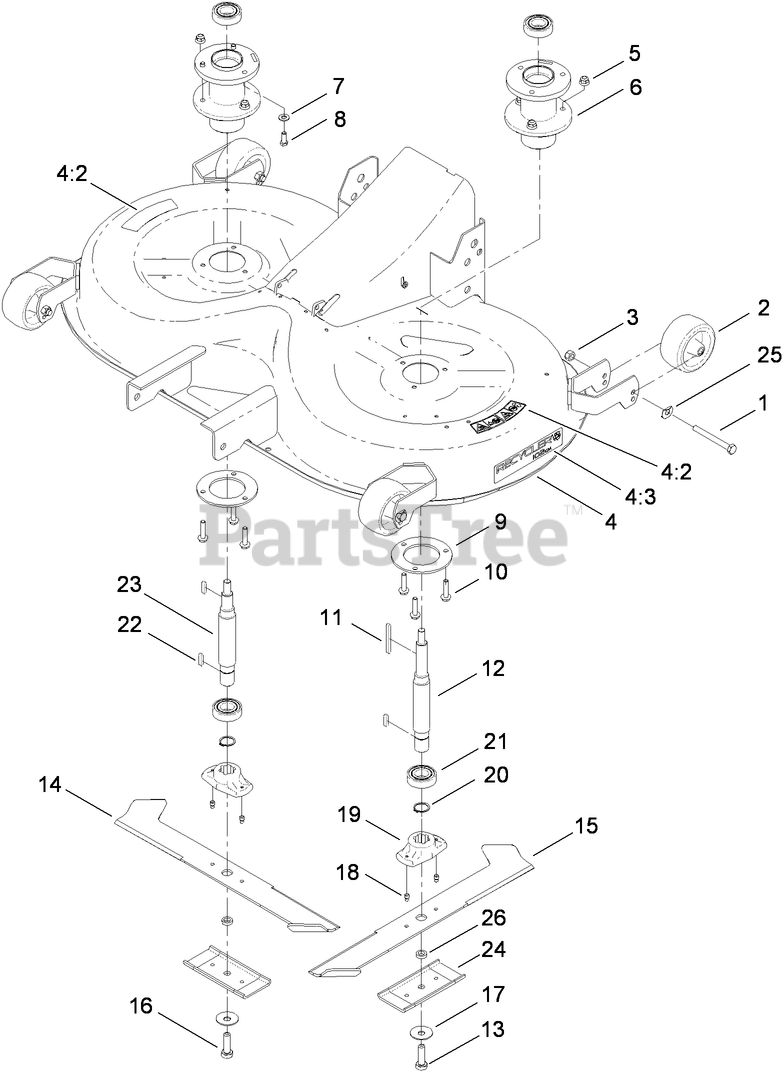 Toro 74573 (DH 200) - Toro Lawn Tractor (SN: 310000001 - 310999999 ...