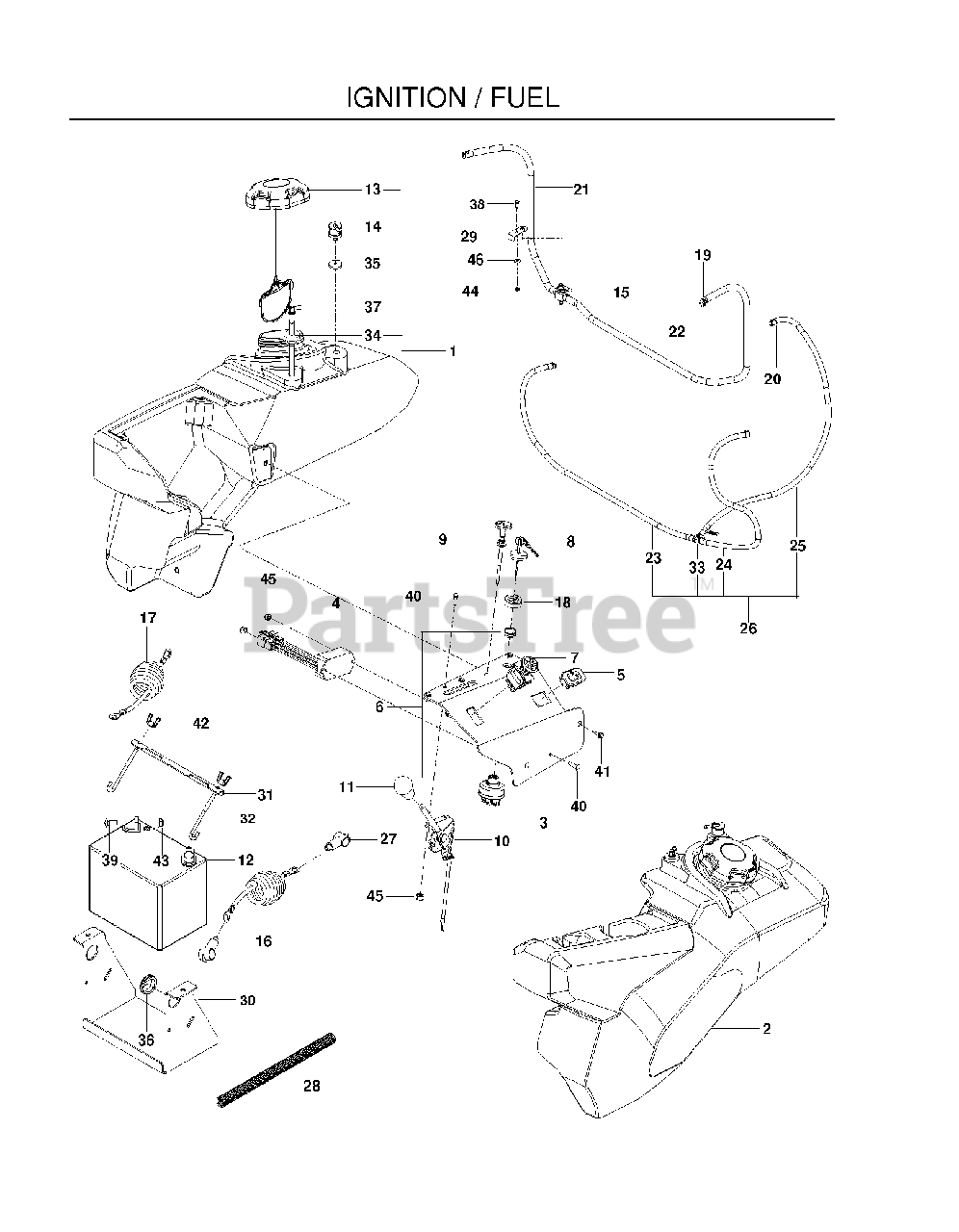 Husqvarna Pz 5426 Fx 966614001 Husqvarna 54 Zero Turn Mower 2012 04 Ignition System Parts 2342