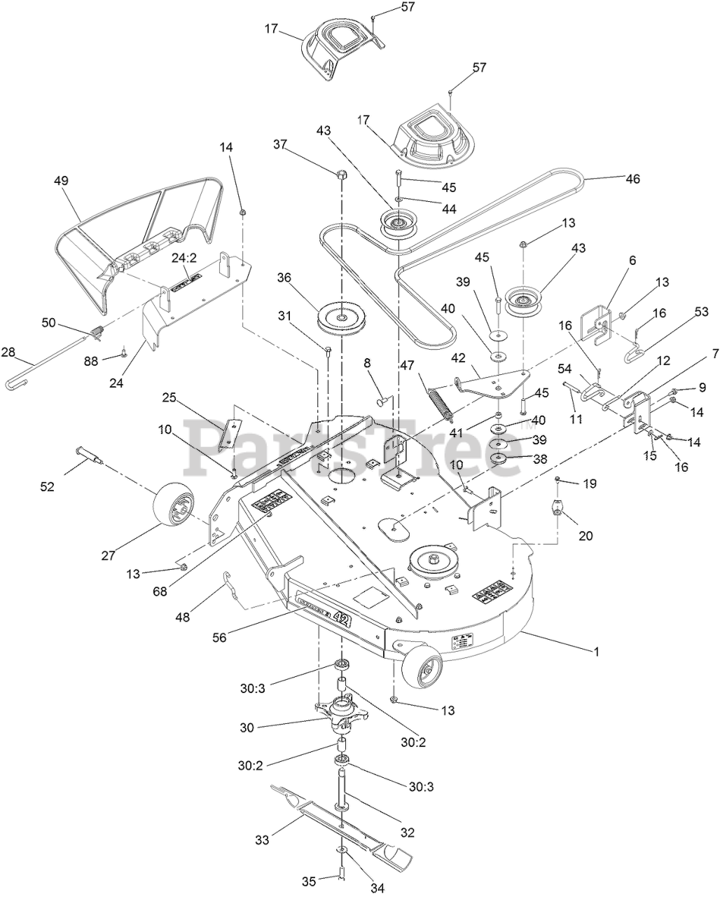 Exmark QZE702GEM42200 - Exmark 42