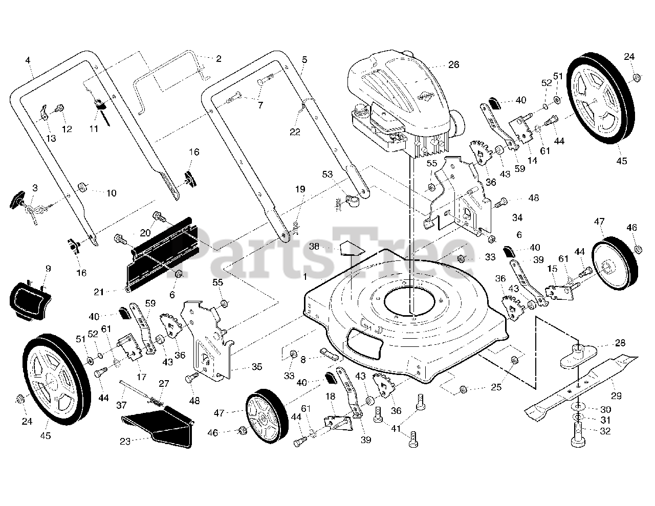 Murray 22P55H10X8A (96117001504) - Murray 22