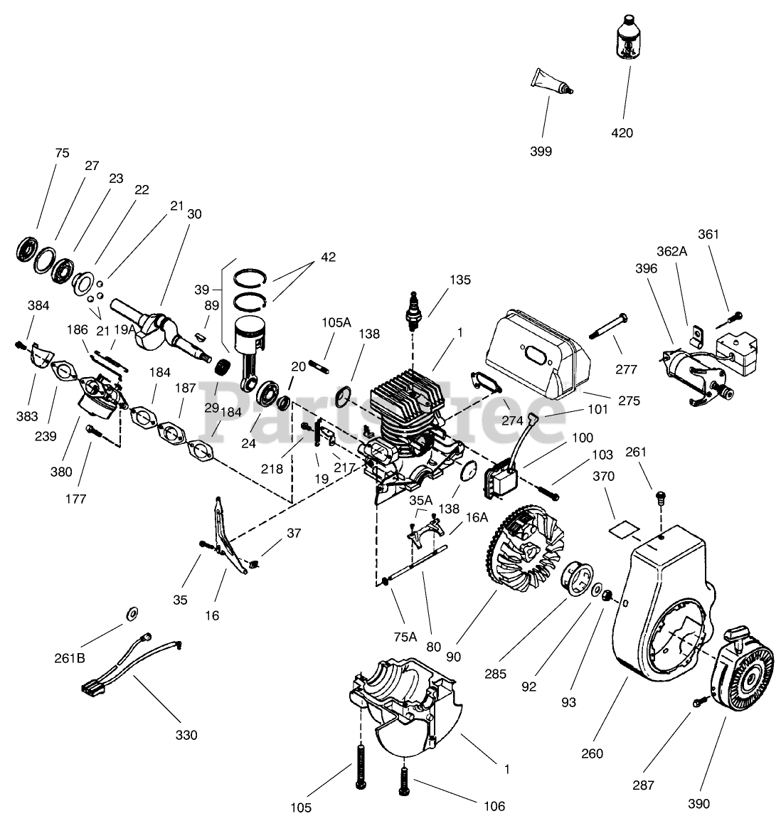 Toro 38415 (CCR 2400) - Toro Snow Thrower (SN: 079000001 - 079999999 ...