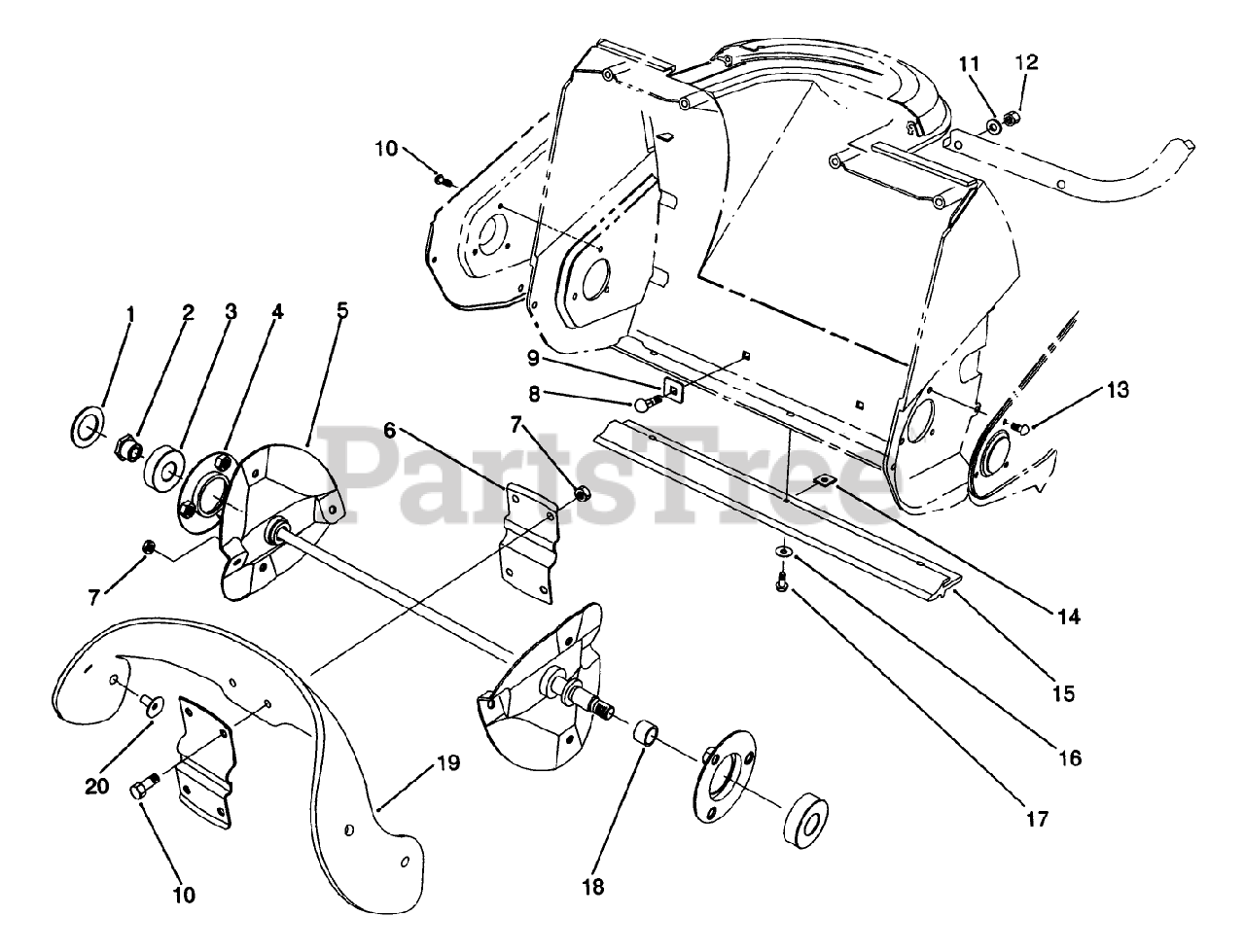 Toro Powerlite Snowblower Parts Diagram