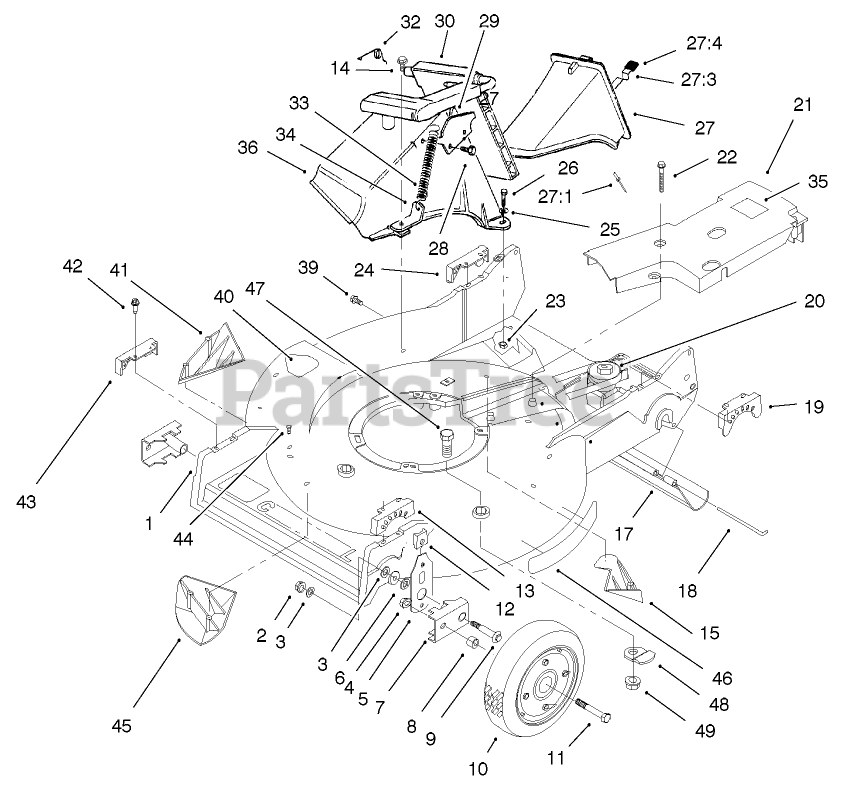 Toro 22043 - Toro Recycler Walk-Behind Mower (SN: 220000001 - 220999999 ...