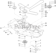 Toro Consumer Repair Part 107-1739 - Spindle Housing | PartsTree