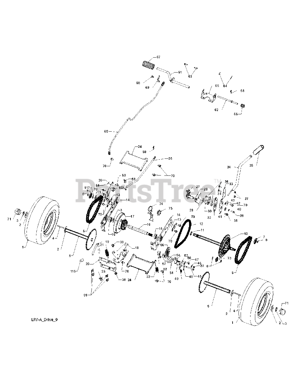 Weed Eater WE 261 (96022000902) Weed Eater Lawn Tractor (201110