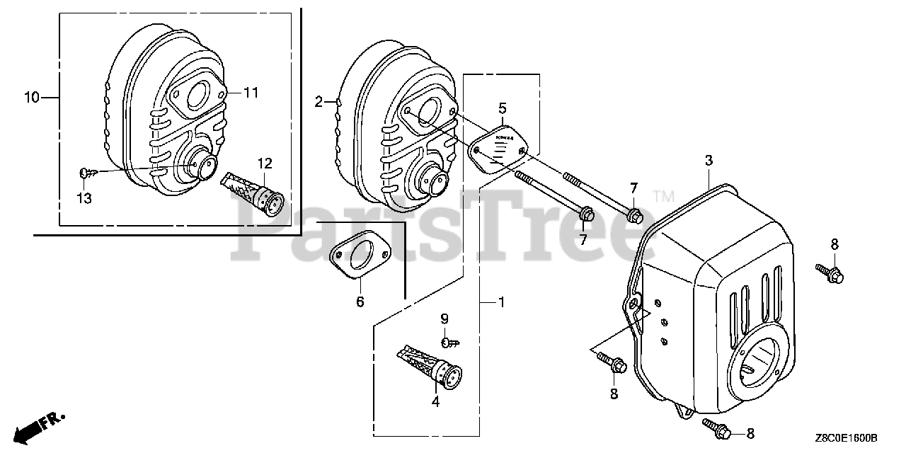 Honda GC190 LA QHGF (GCAAA) - Honda Engine, Made in USA ...