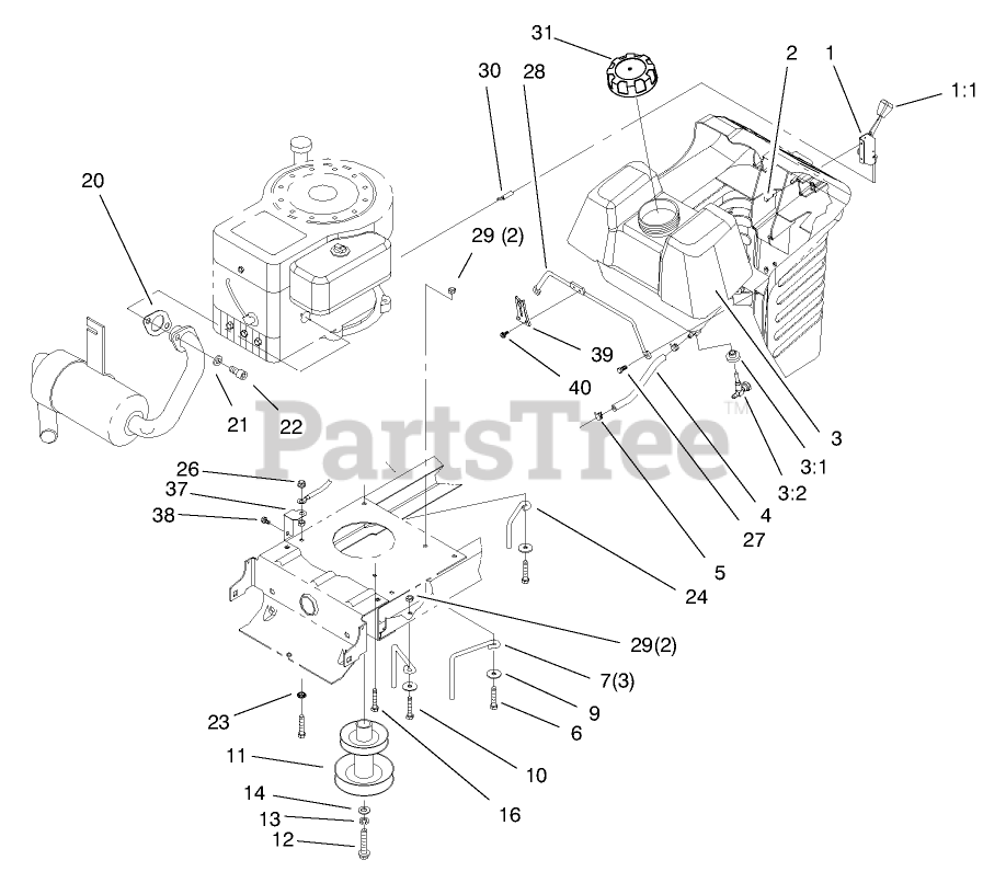 Toro 71190 (13-38 Xl) - Toro Lawn Tractor (sn: 089000001 - 089999999 