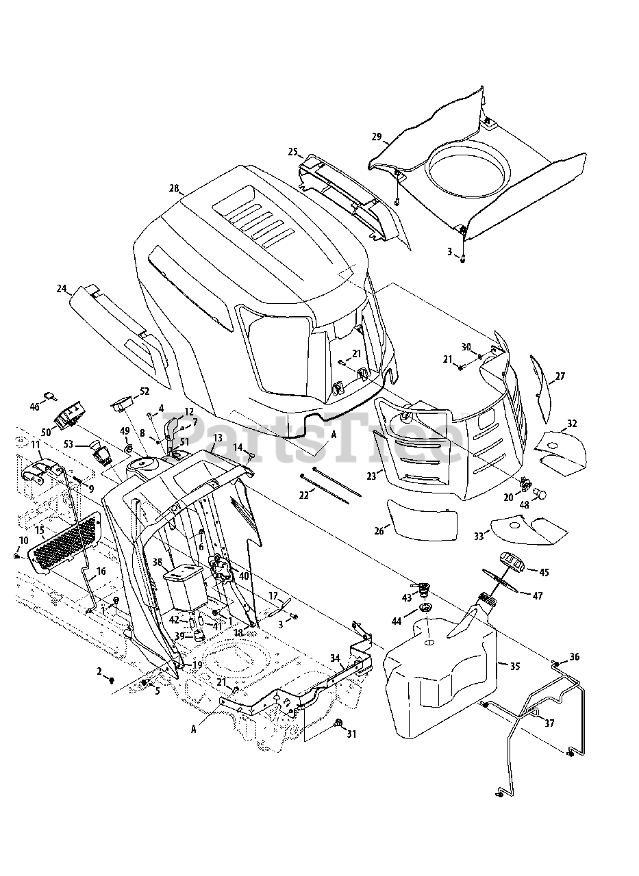 Cub Cadet LTX 1050 KH (13WQ91AP009) - Cub Cadet 50" Lawn ...