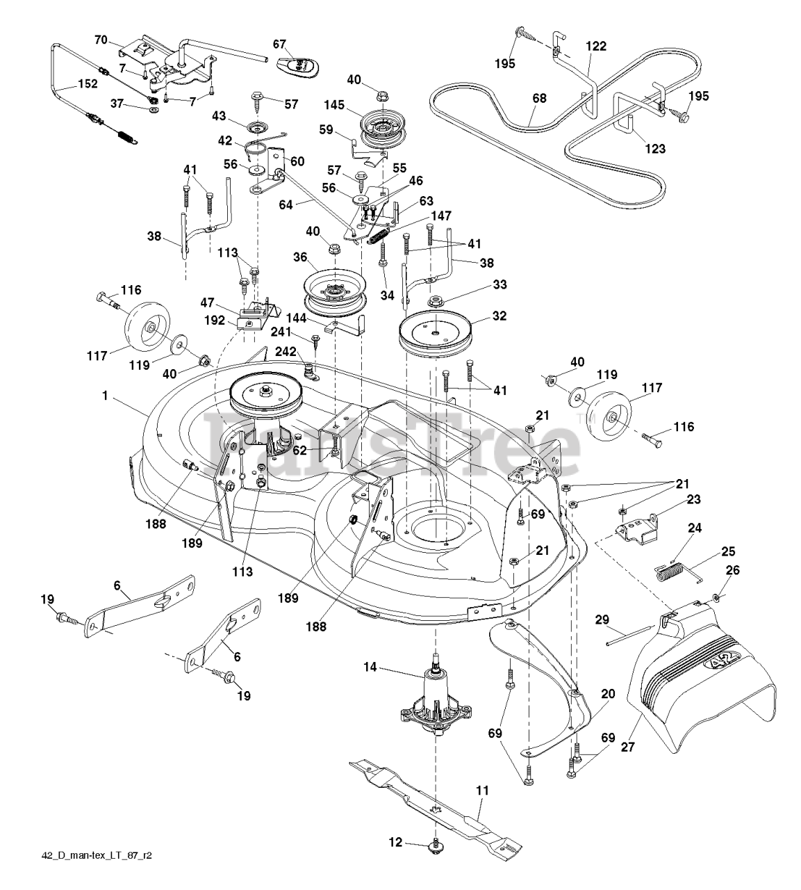 Husqvarna YTH 1842 (917223810) - Husqvarna 42