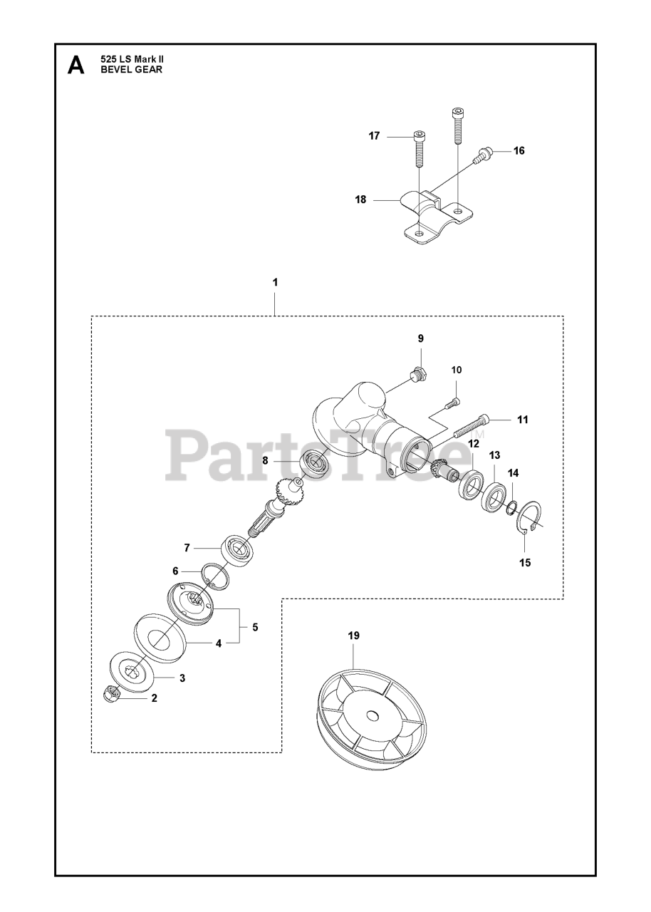 Husqvarna 525 Ls Mark Ii Husqvarna Brush Cutter Bevel Gear Parts Lookup With Diagrams Partstree 4625