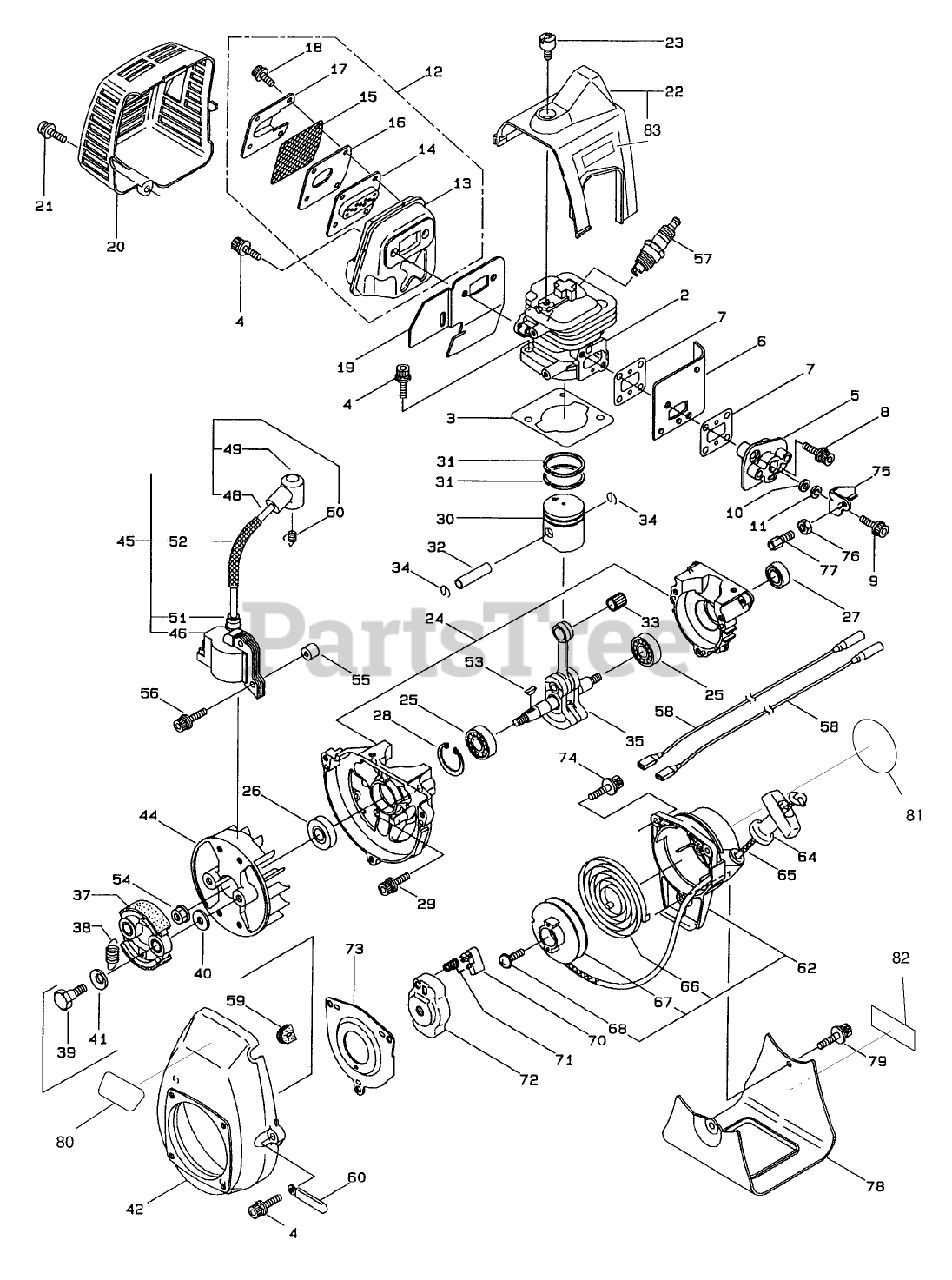 Toro 53010 (53013) - Toro Straight Shaft Trimmer (SN: 079000001 ...