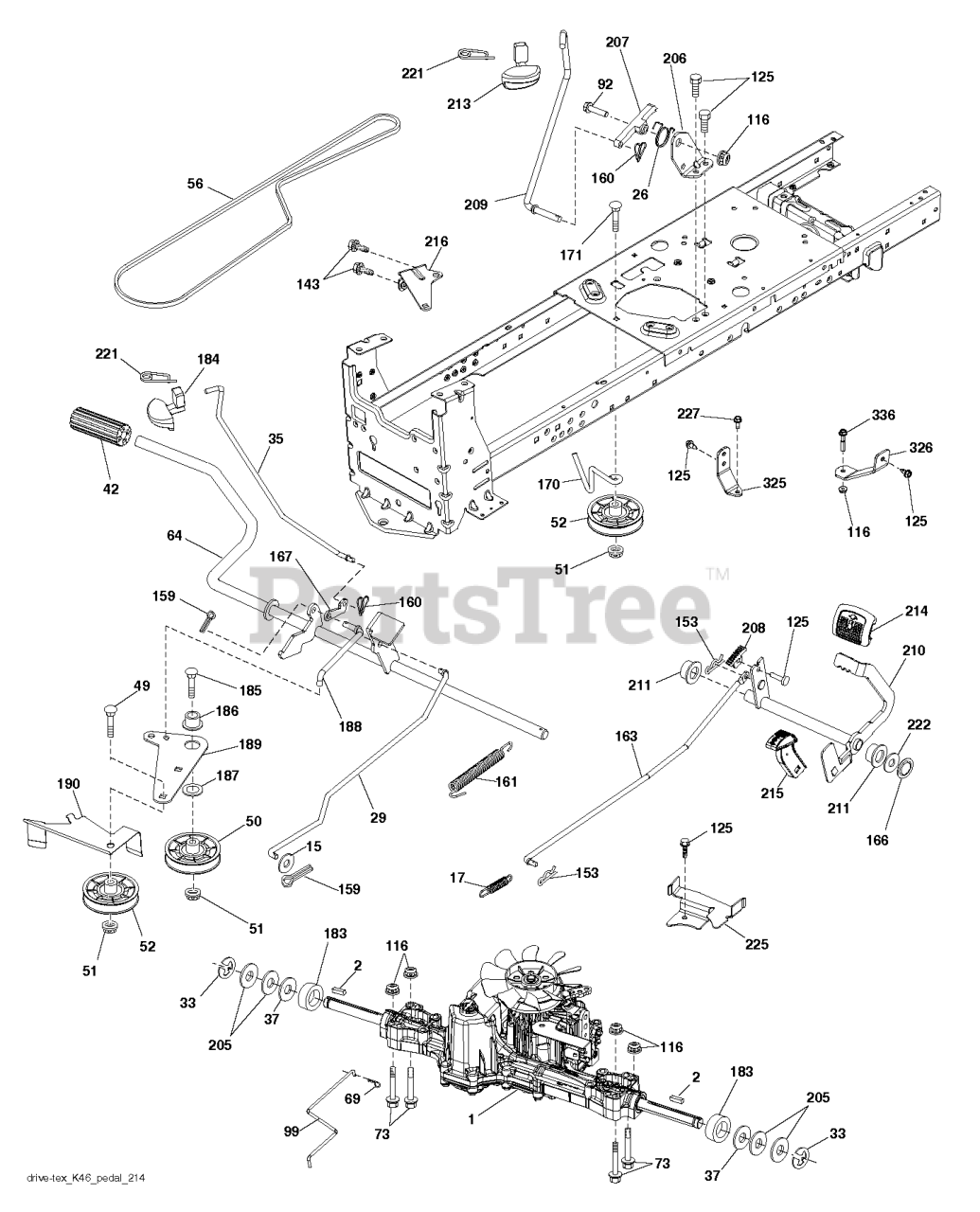 Husqvarna YTH 22V46 (960450062-00) - Husqvarna 46