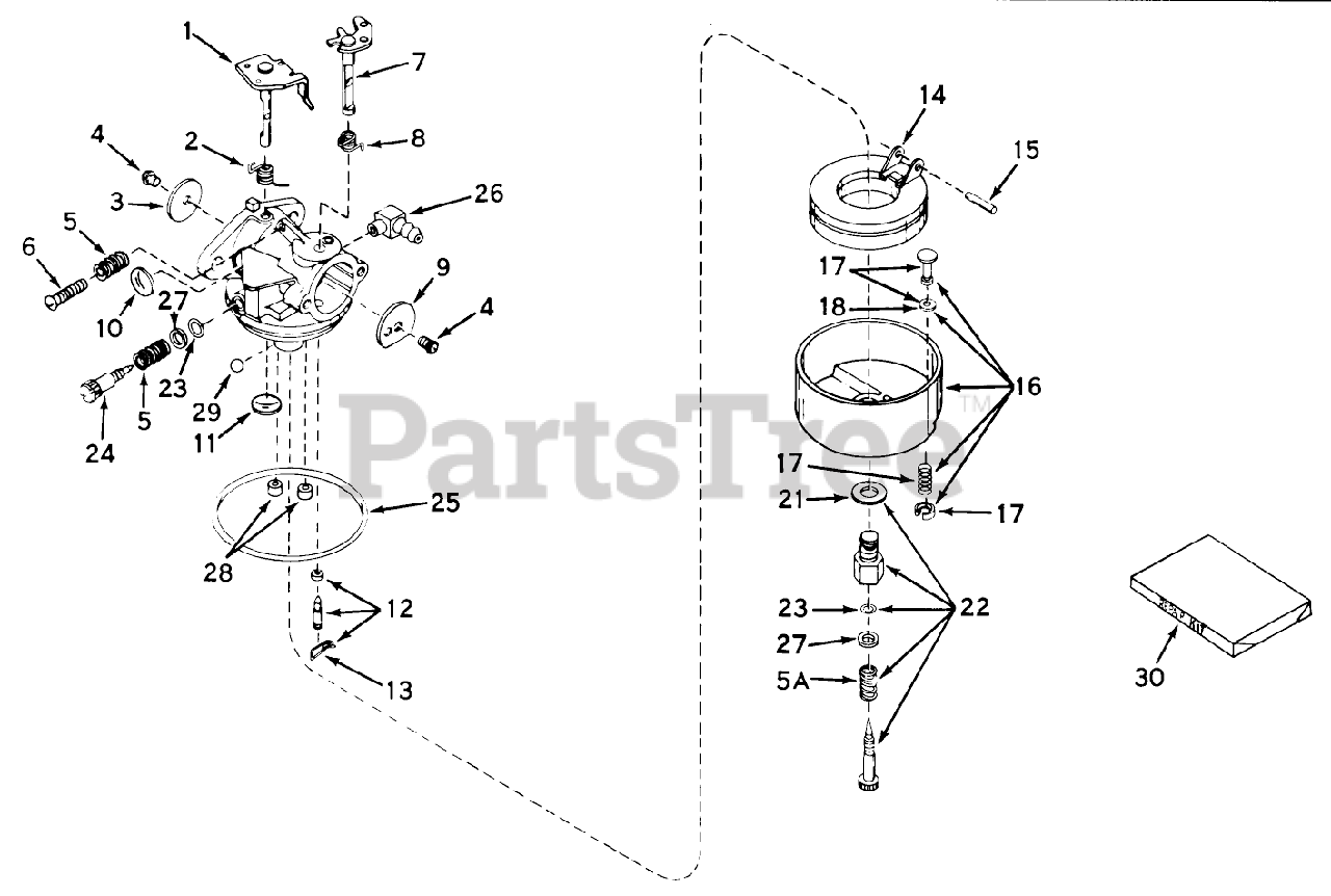 Toro 21103 Toro Whirlwind Walk Behind Mower Sn 009000001 009999999 1969 Carburetor No 9626