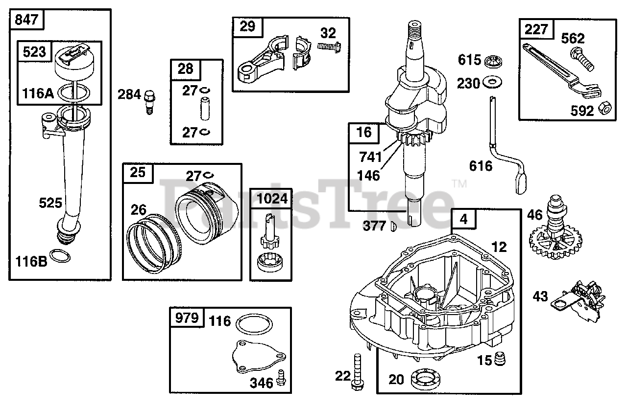 Briggs & Stratton 99772-3111-01 - Briggs & Stratton Vertical Engine ...