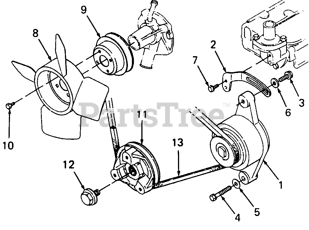 Cub Cadet 2182 140 741 100 Cub Cadet Super Garden Tractor Sn 800000 816535 Alternator 1903