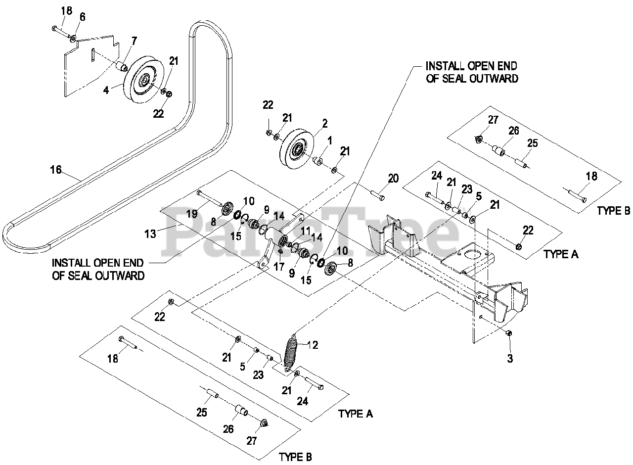 Exmark Lazer Z 60 Inch Deck Belt Diagram