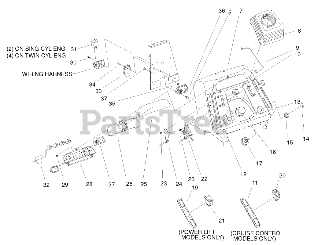 Toro 72108 (270-H) - Toro Lawn & Garden Tractor (SN: 200000001 ...