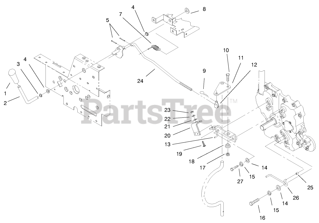 Toro 73449 (314-8) - Toro Garden Tractor (SN: 099000001 - 099999999 ...