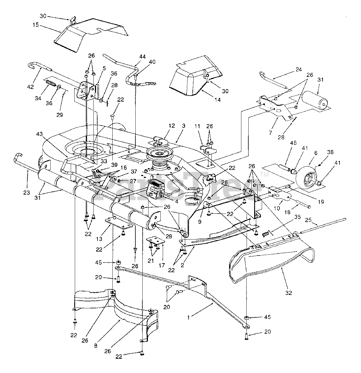 Kubota 54 Mower Deck Parts Diagram