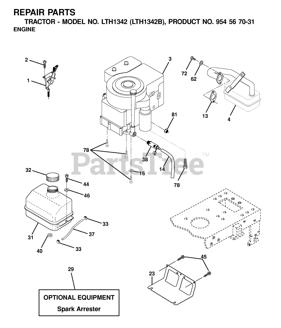 Husqvarna Lth 1342 (954567031-b) - Husqvarna 42