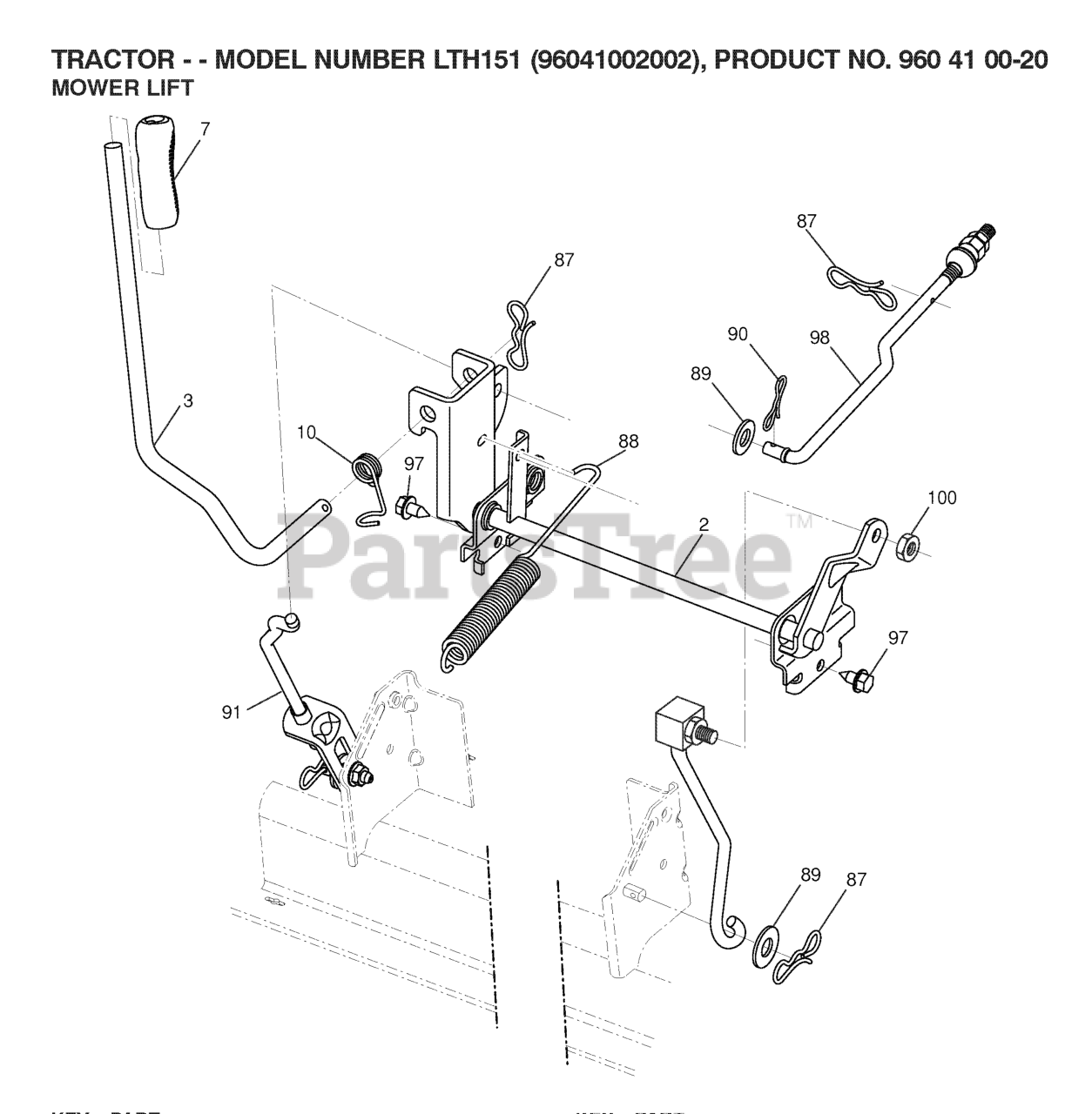 Husqvarna LTH 151 (960410020-02) - Husqvarna Lawn Tractor (2007-10 ...