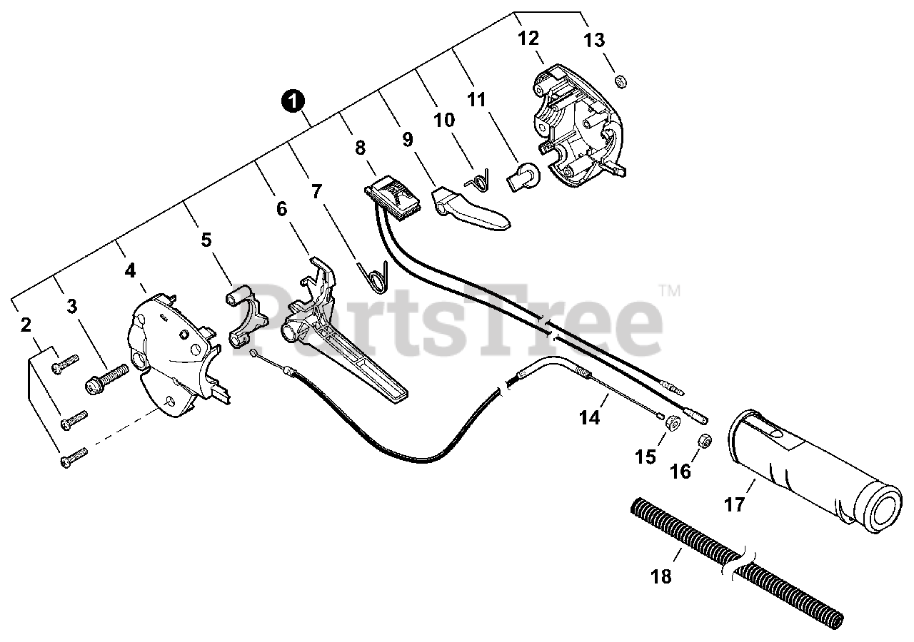 Shindaiwa T 235 Shindaiwa String Trimmer Sn U11915001001 U11915999999 Throttle Control 1846