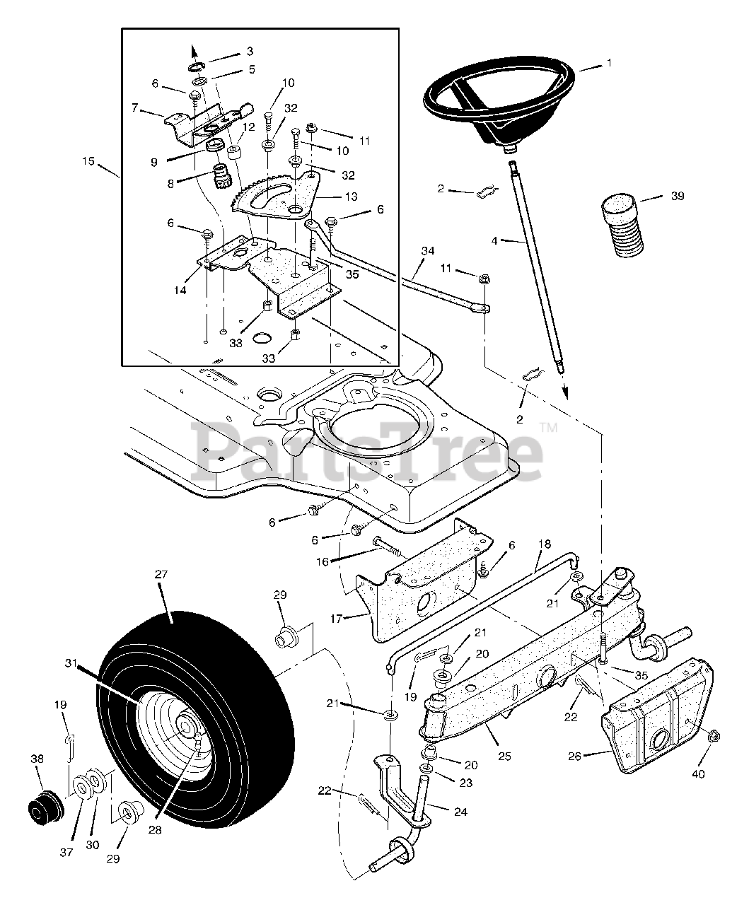 Murray Riding Lawn Mower Parts Diagram