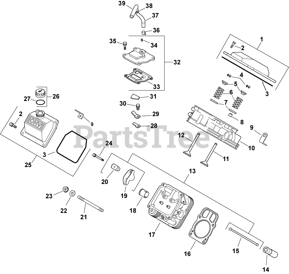 Kohler CH730-0227 - Kohler Command PRO Engine, Made for Scag, 23.5hp ...