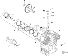 kohler 20hp ch20 9kw command lincoln twin electric engine pro partstree diagrams parts crankcase