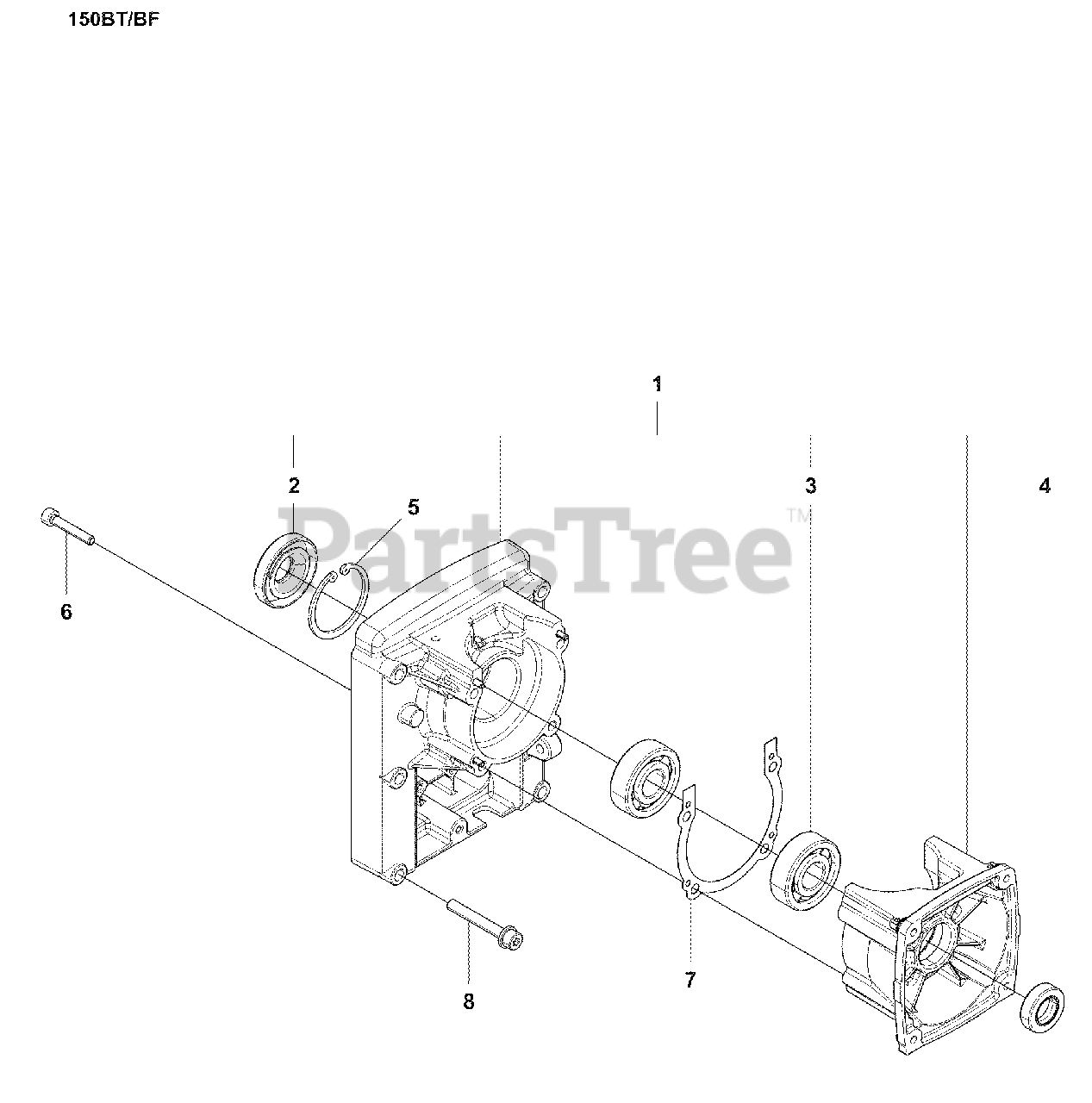 Husqvarna 150 BT Husqvarna Backpack Blower (200705) Crankcase Parts