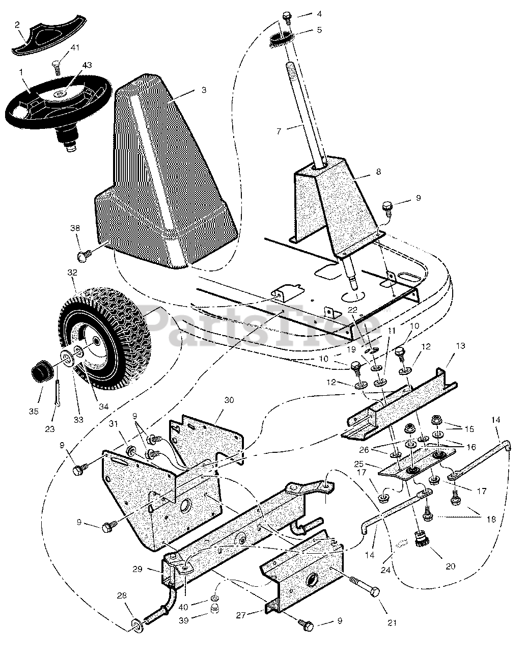 Sears Lawn Tractor Parts Diagram