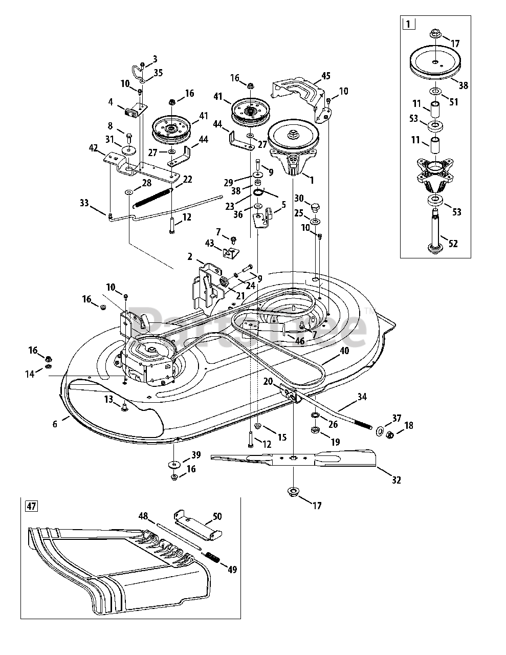 Craftsman 247.288831 (13AN77SS299) - Craftsman Lawn Tractor (2012 ...