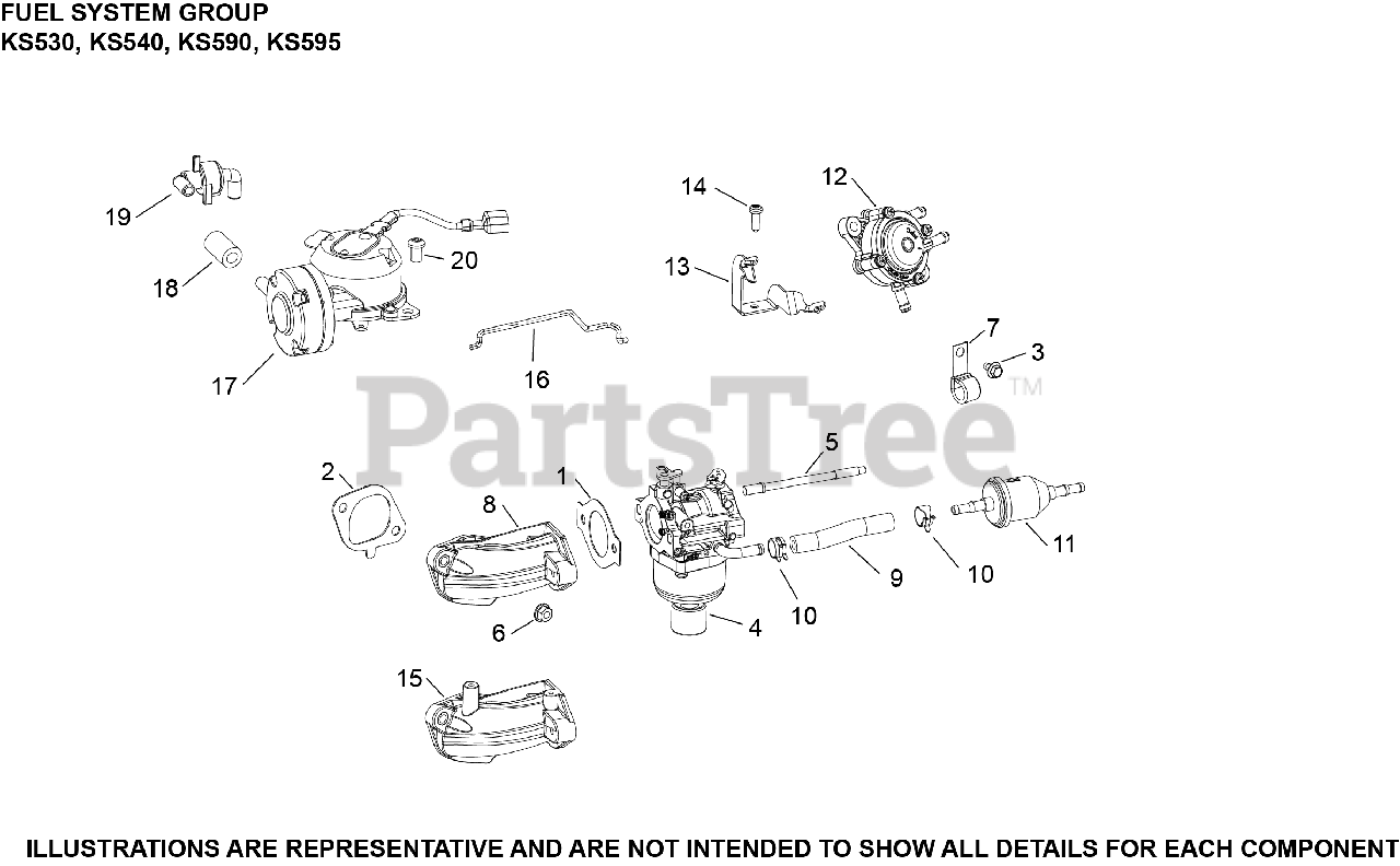 Kohler KS540-3011 - Kohler 5400 Series Engine, Made for MTD, 18hp, 13