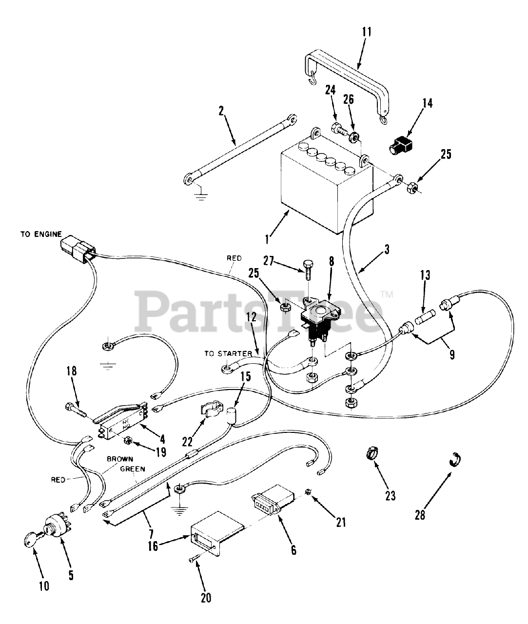 Toro Z1-20KE01 (720-Z) - Toro Zero-Turn Mower (1987) ELECTRICAL SYSTEM ...