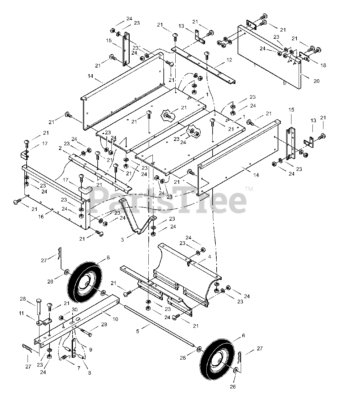 Murray 242009x00a - Murray 10 Cu. Ft. Utility Dump Cart (2003) Utility 