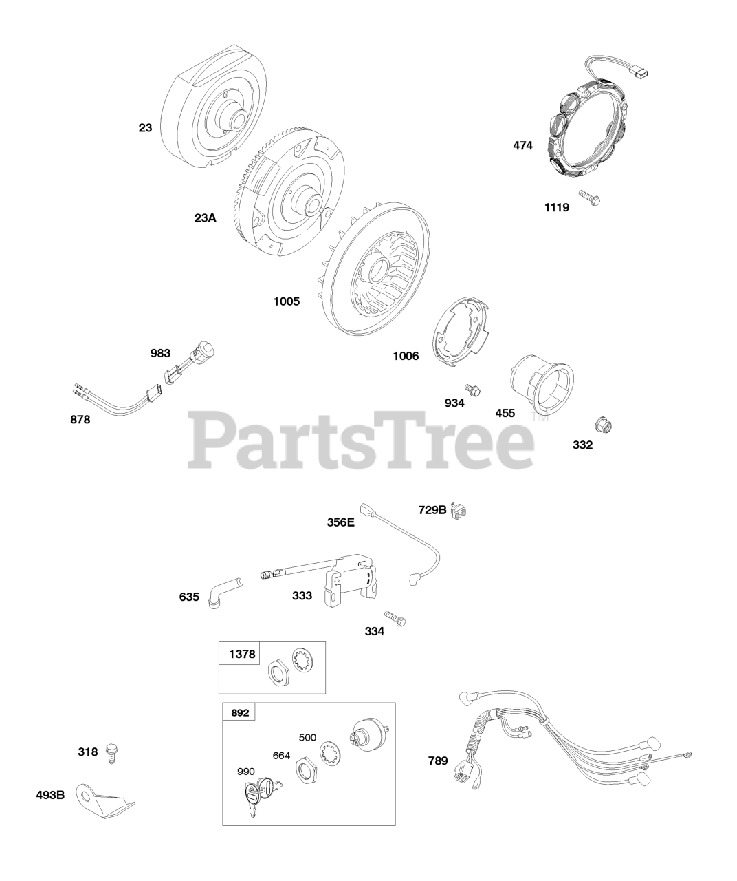 Briggs & Stratton 2454320242E1 Briggs & Stratton Horizontal Engine