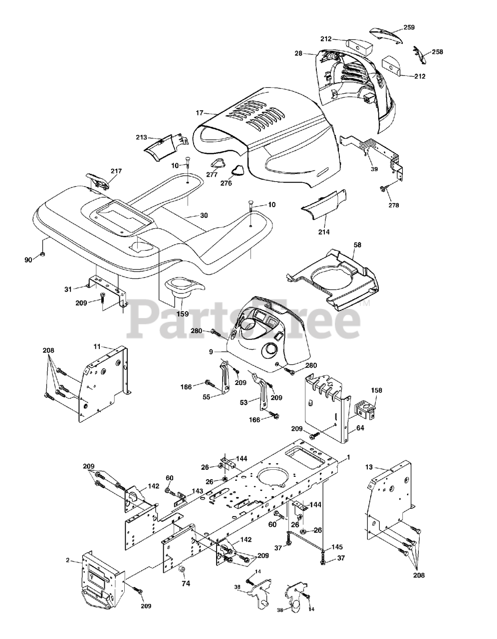 Husqvarna YTH 2148 (954572035-C) - Husqvarna 48