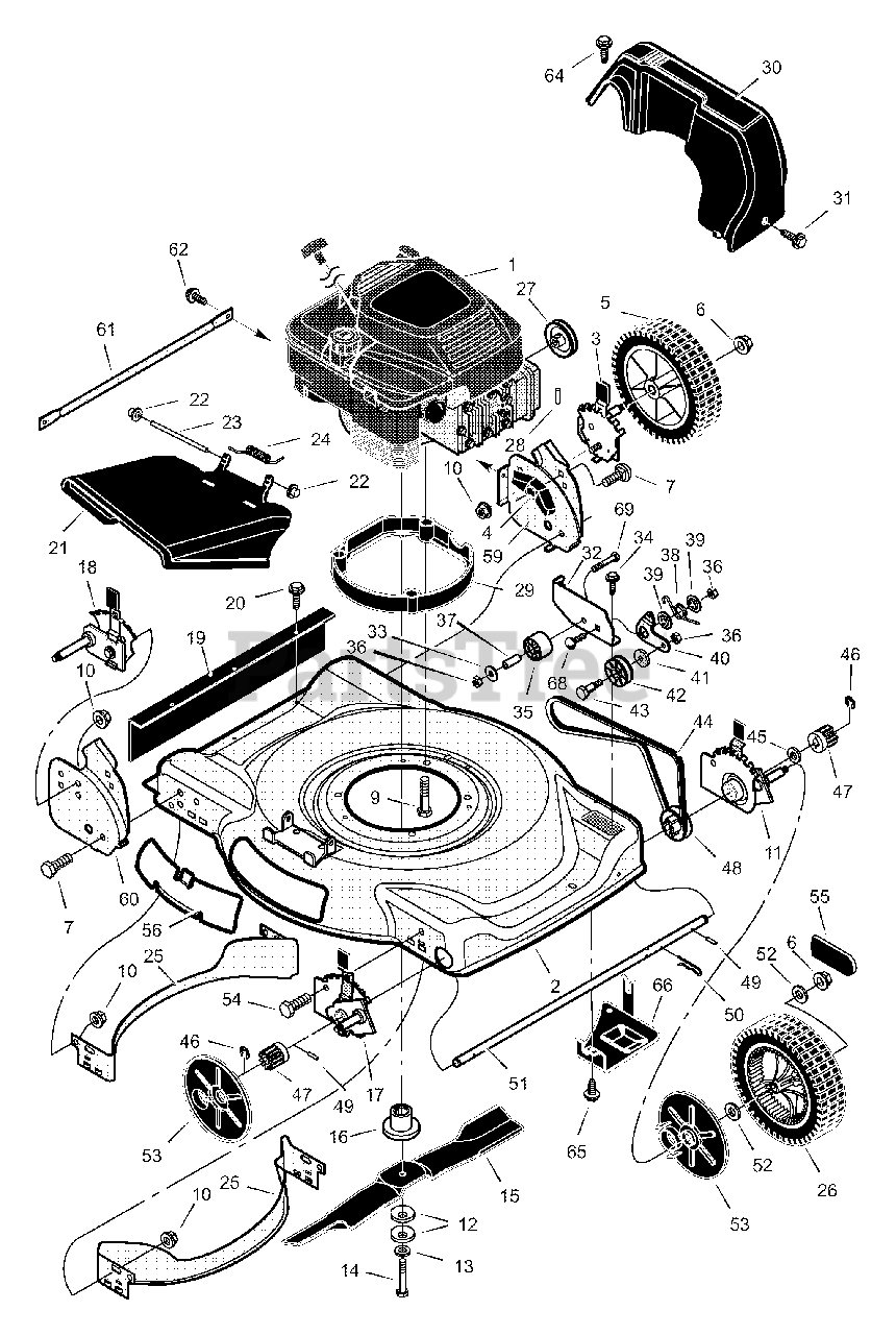 Scotts 22615x8B - Scotts 22" Walk-Behind Mower (2000 ...