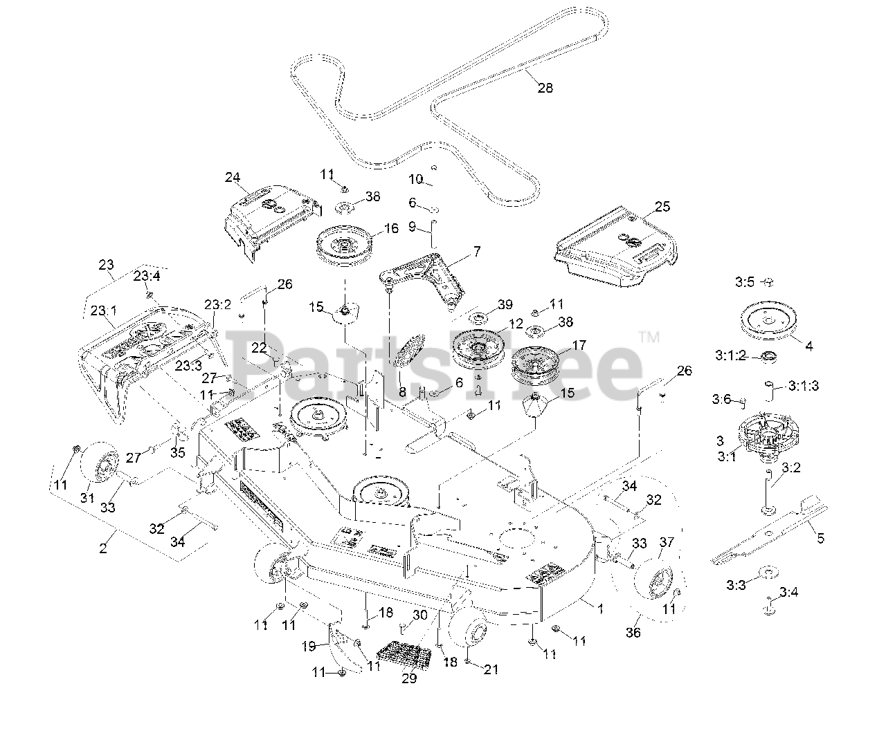 Exmark RAS708GEM523C3 - Exmark 52