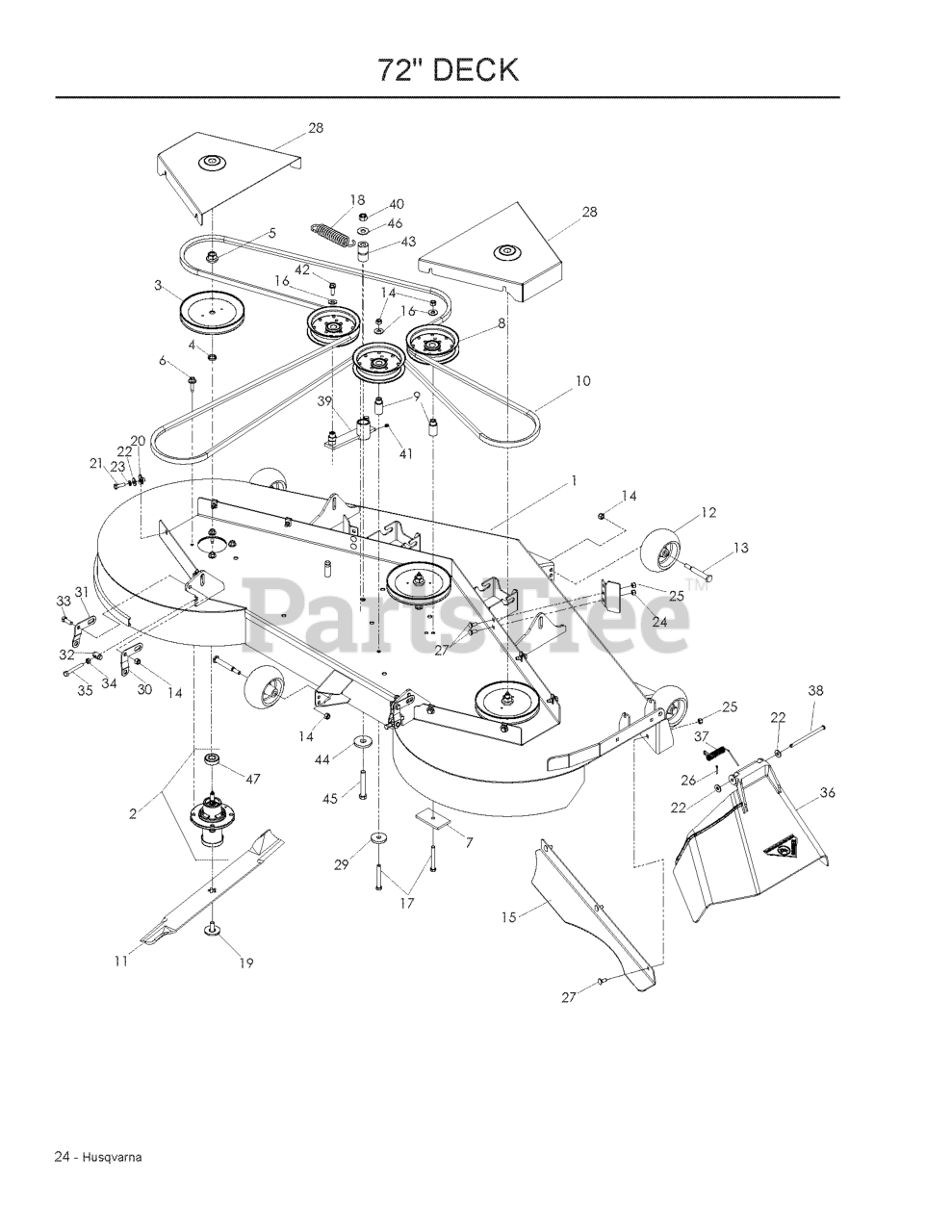 Husqvarna MZ 7227 (968999719) - Husqvarna 72