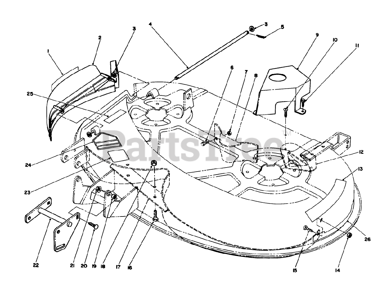 Toro R5 38sl01 Toro 38 Recycler Mower Deck Sn 010000001