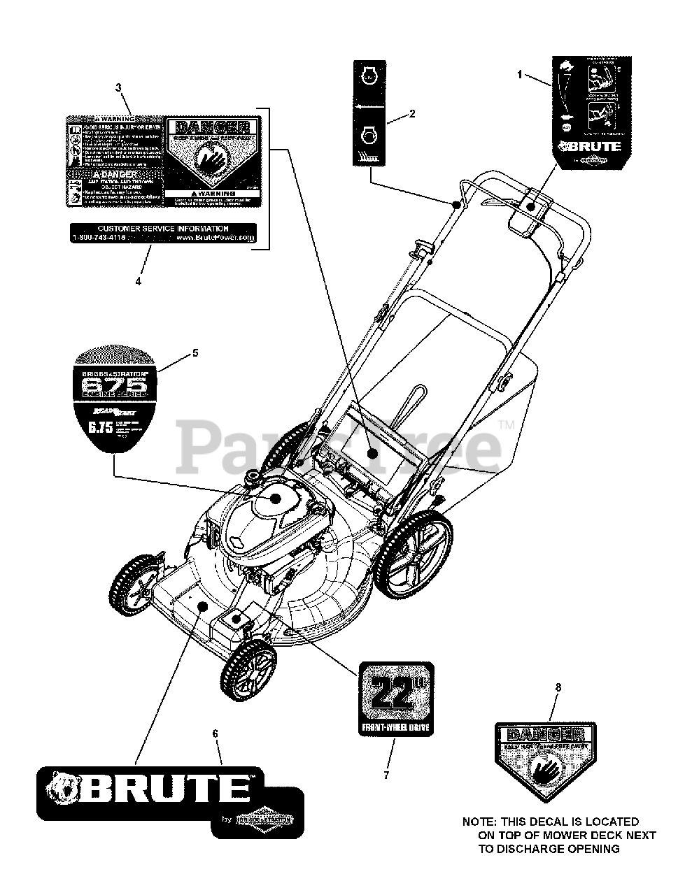 Brute Lawn Mower Parts Diagram Brute Mower Propelled Self Pa