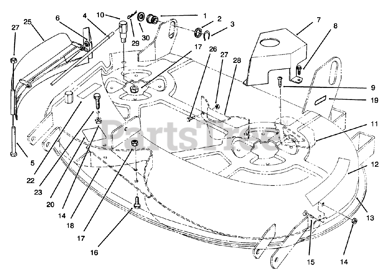 Toro 78226 Toro 38 Recycler Mower Deck For 260 Series Tractors Sn